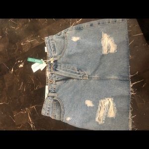 Denim shorts no stretch